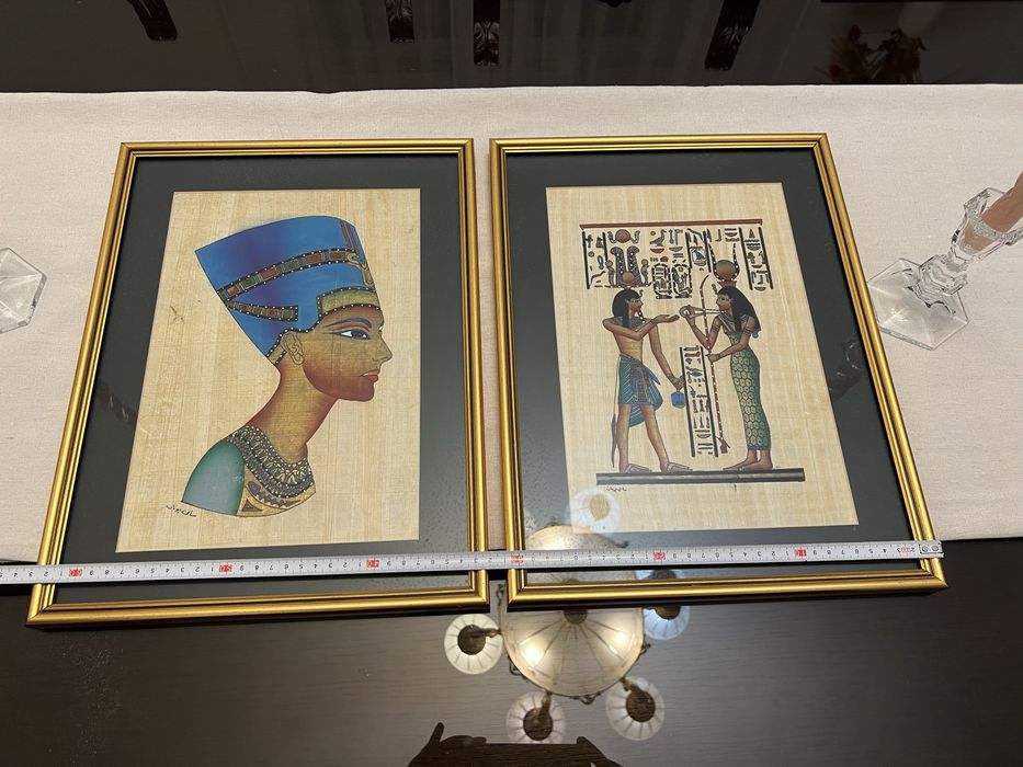 Tablou papirus egiptean cu rama