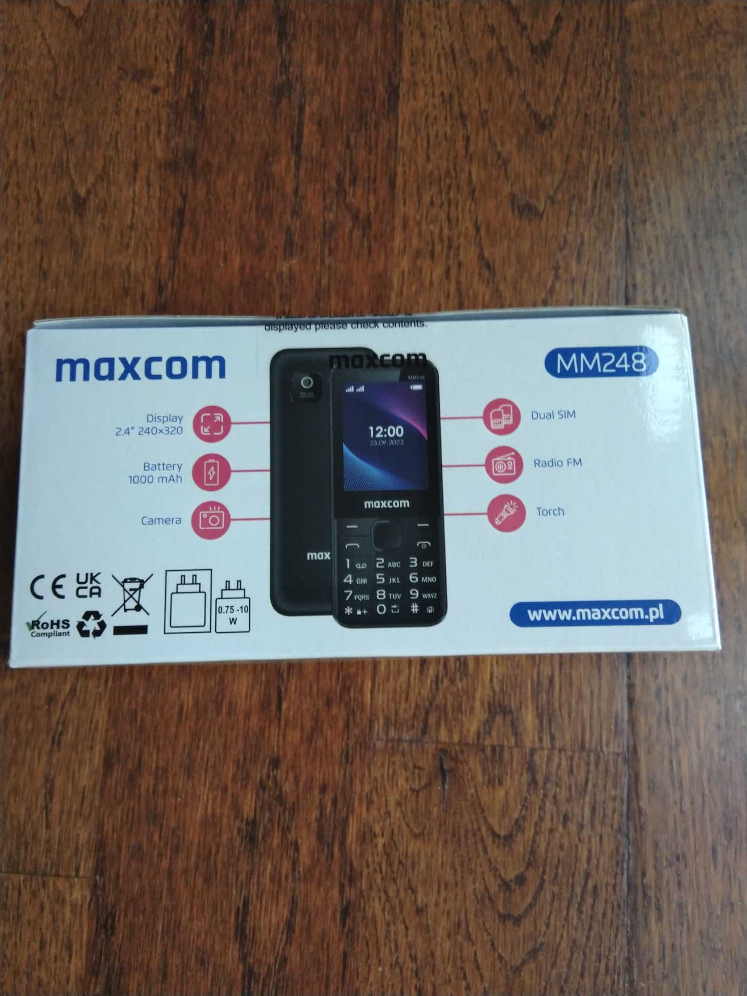 Maxcom MM248 Black 4G