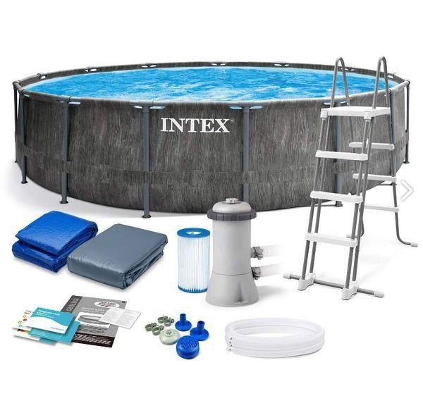Каркасный бассейн 457×122 PREMIUM INTEX стойка бассейн stoyka basseyn
