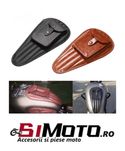 Geanta rezervor piele moto cruiser chopper bobber Tank Bag