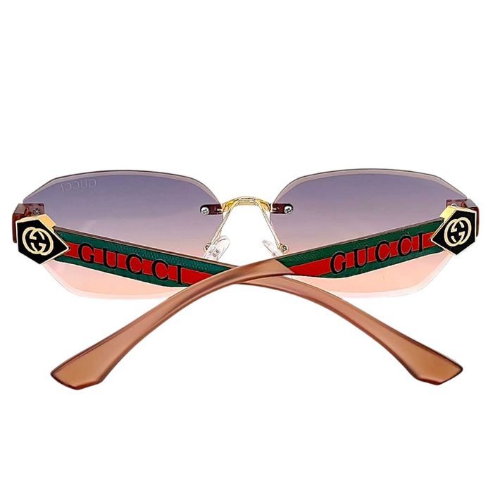 Gucci дамски слънчеви очила 2026 - рамка с голямо лого UV400 Защита