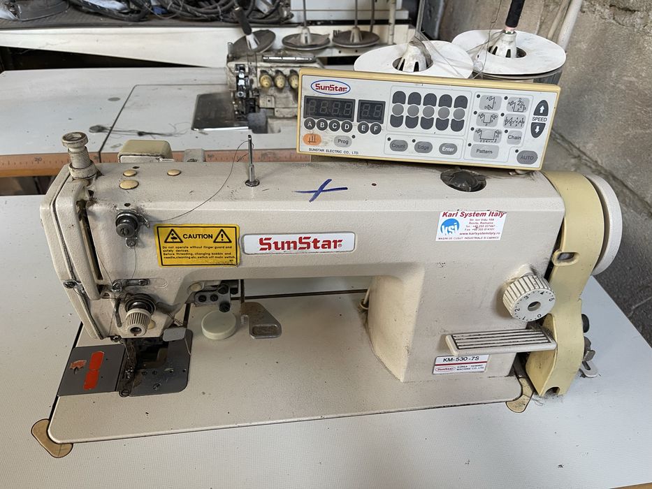 Vand masini de cusut ,de surfilat,masa de calcat profesionale trifazic