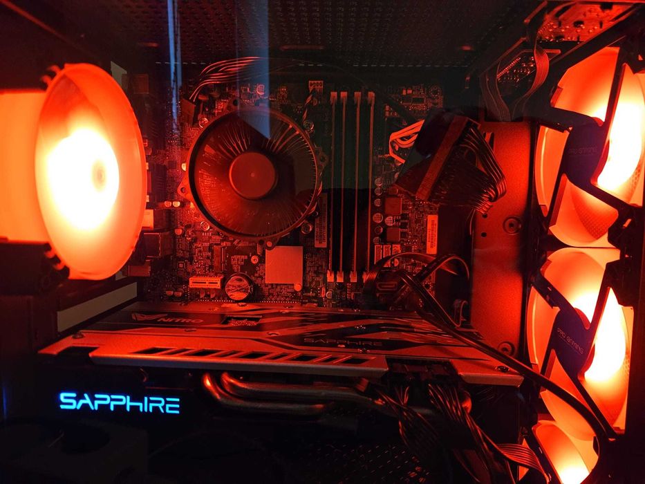 PC GAMING I5-8500/RX580 8gb/16gb ram/480ssd/500hdd/aqirys