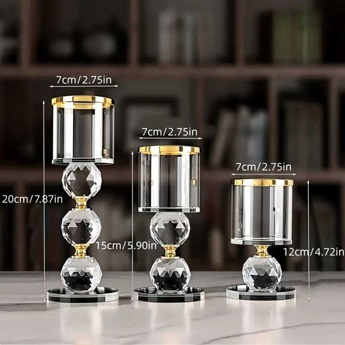 Sfesnice aurii metal sticla nunta botez evenimente