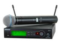 Microfon profesional pt.cantari live SHURE BETA 58A,receiver SLX4,NOU!