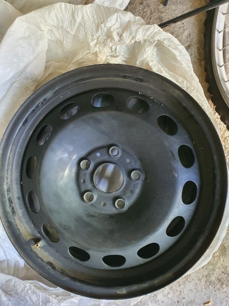 Jante tablă 5x112 pe 16 inchi originale Vw