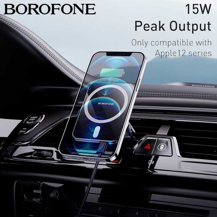 Borofone BH43 Магнитный Авто Держатель MagSafe 15W For iPhone 12