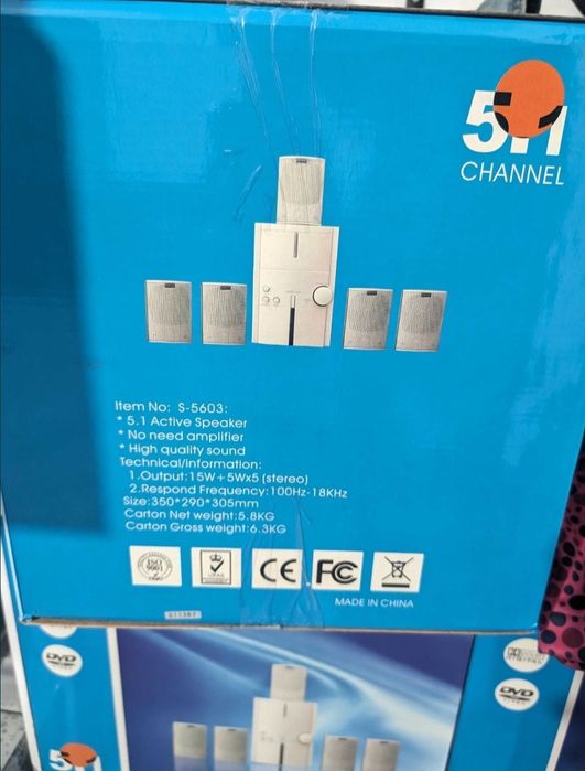Sistem audio 5.1, Home theatre,nou,sigilat,sunet bun, cu proba