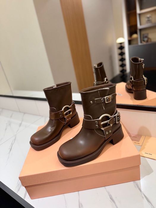 Cizme Miu Miu din piele