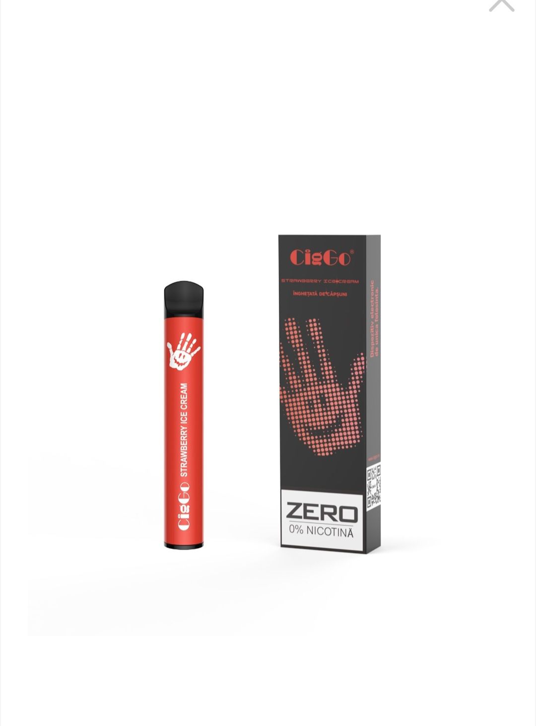 Kit Tigara Electronica CIGGO J1200- 600 - Inghetata cu Capsuni,
