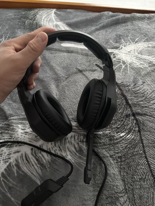 Casti gaming ONIKUMA, Spuma, Negru, Ajustabil