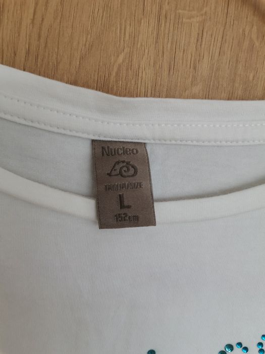 Tricou fete 152 cm Nucleo Campagnolo, alb