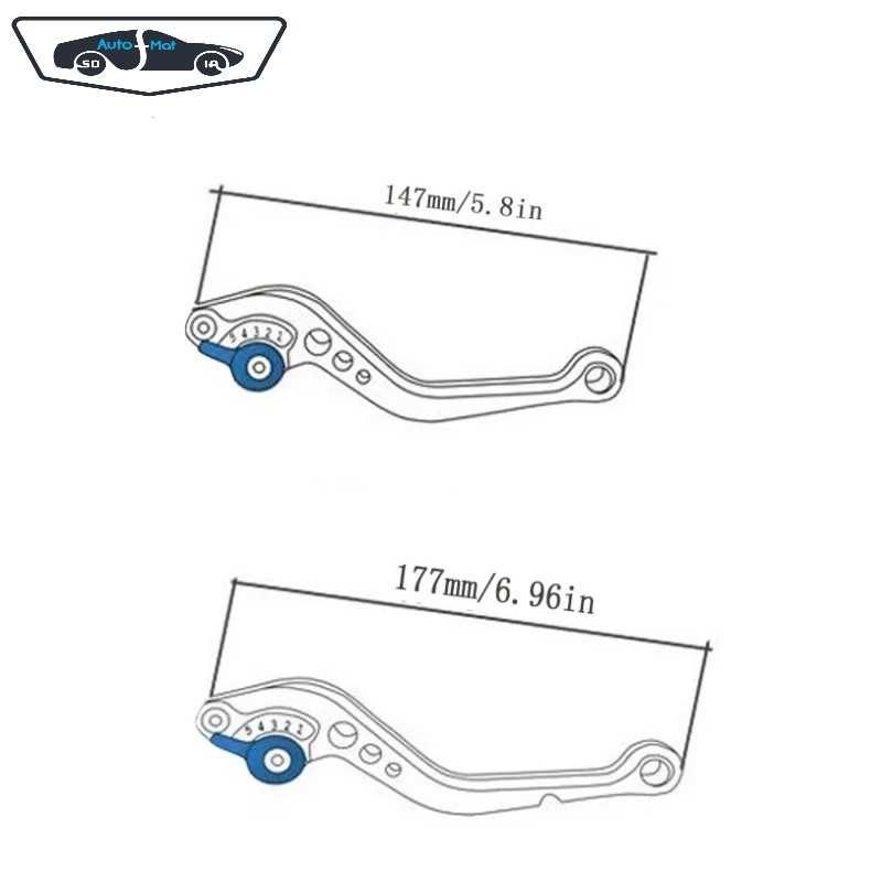Спортни ръчки за мотор Automat, За съединител и спирачка,Различен цвят