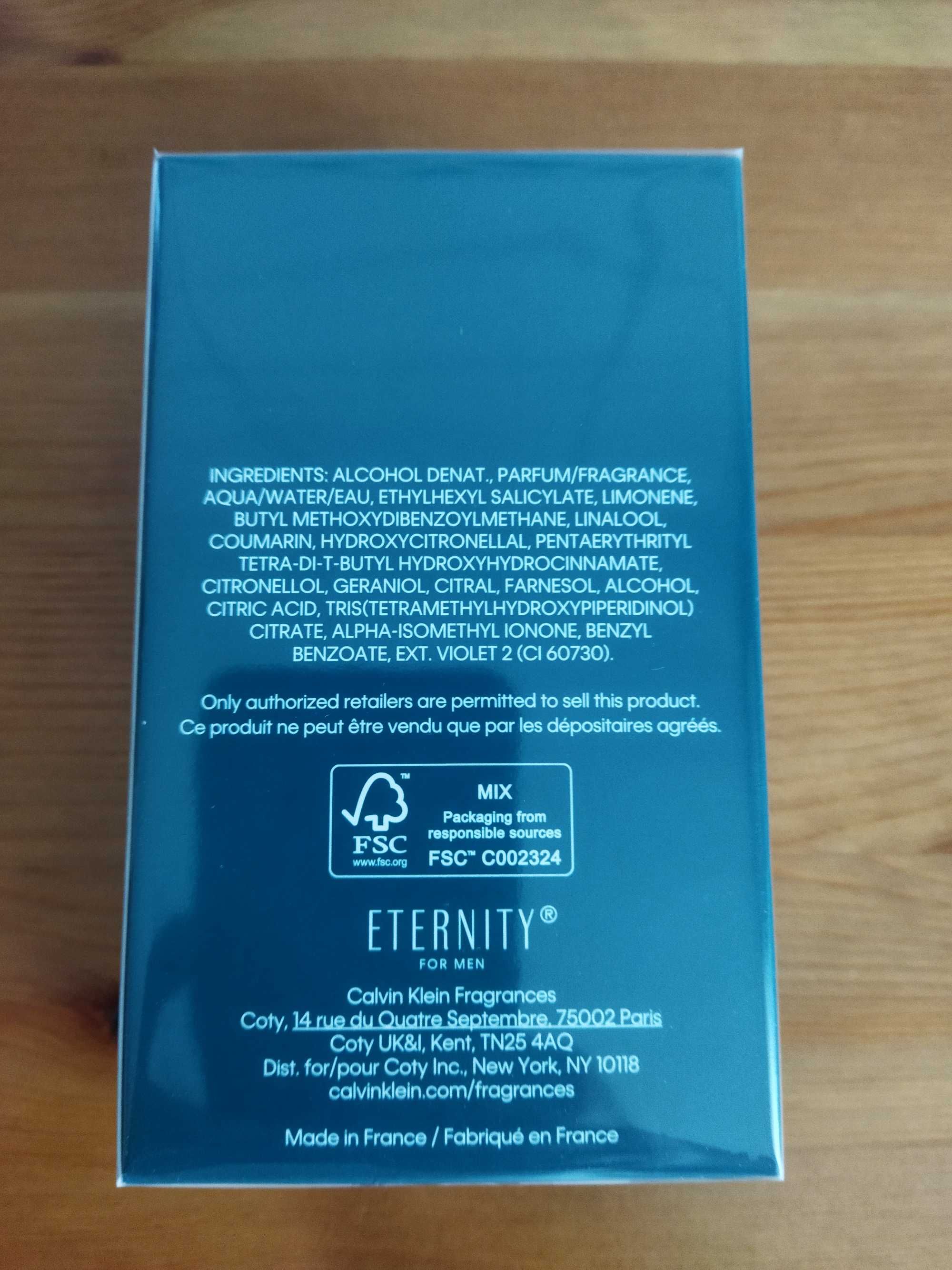 Parfum EDP Calvin Klein Eternity for Men Aromatic Essence