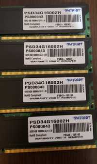 Memorie Ram Patriot 4GB DDR3 - 4 bucati