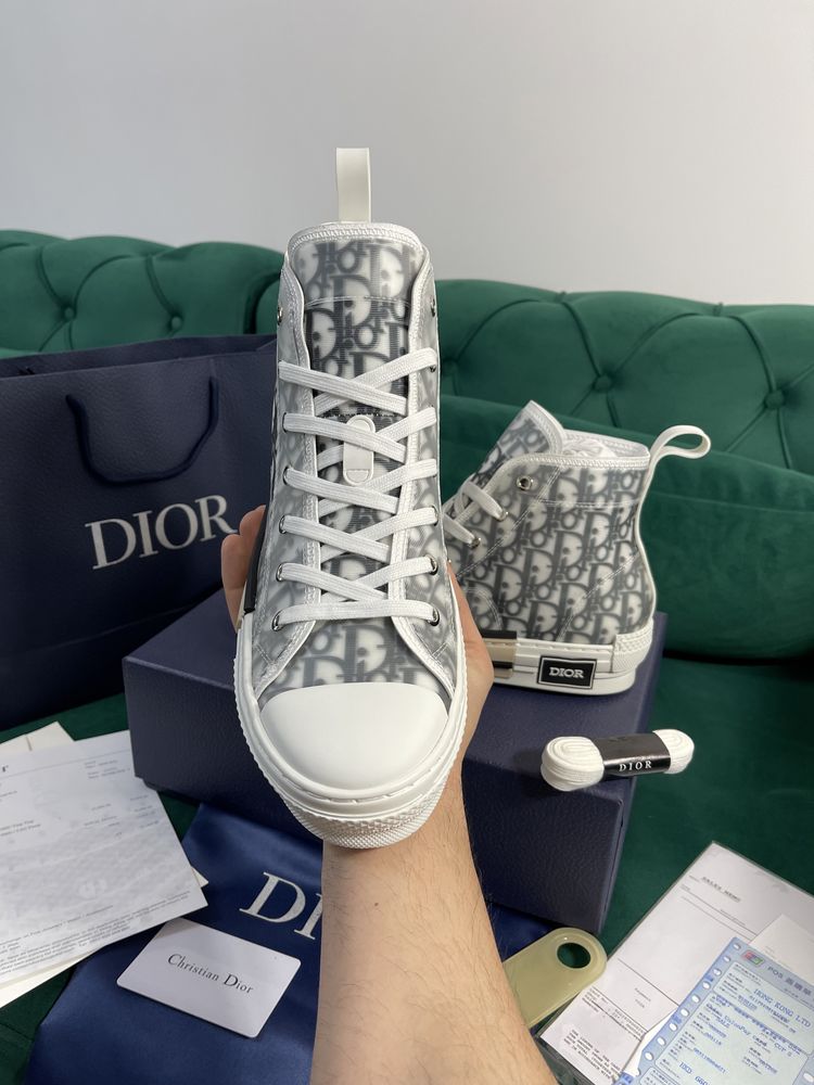 Adidasi Dior B23 piele naturala Full Box colectie noua