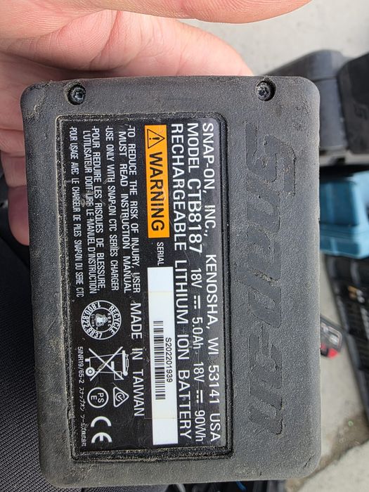 2 Baterii 18v snap on