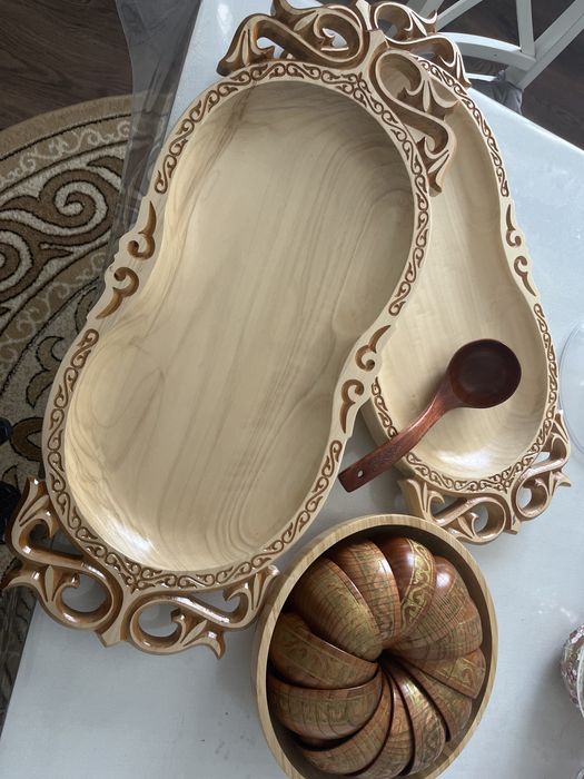 Деревянная этно посуда