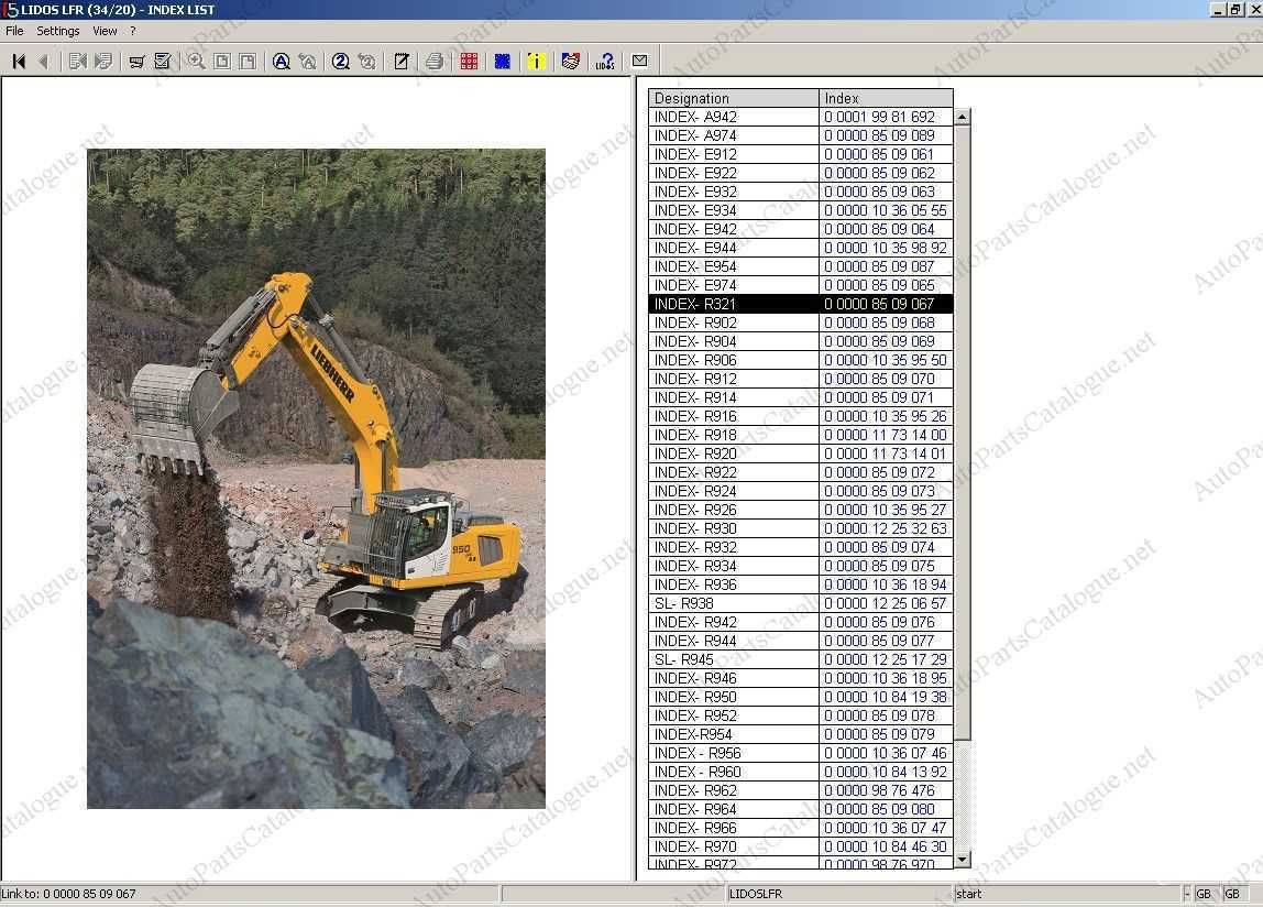 Liebherr Lidos parts catalog & service update 2023, baza de date FULL