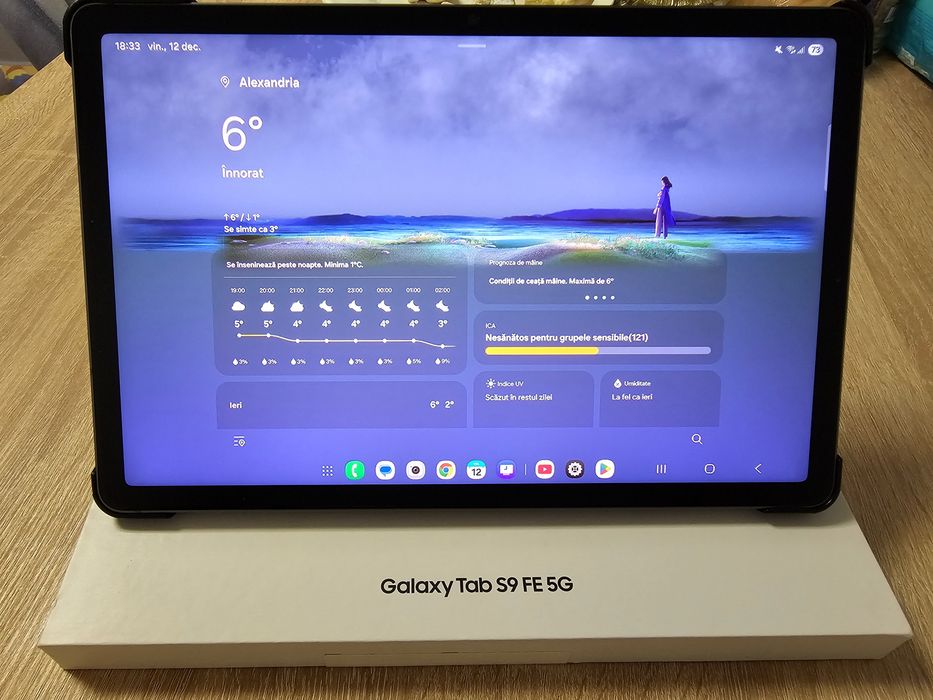 Samsung Galaxy Tab S9 FE 5G 128gb în garanție
