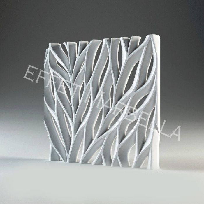 Декоративни 3D панели - 3д гипсови панели, облицовки за стени 0141
