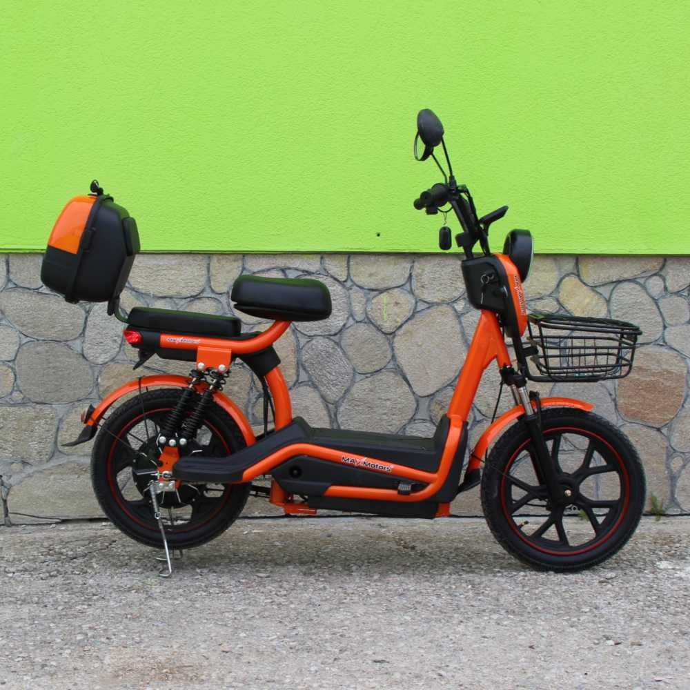 Електрически скутер с педали MaxMotors със 18″ гуми, 750W, 48V/20Ah