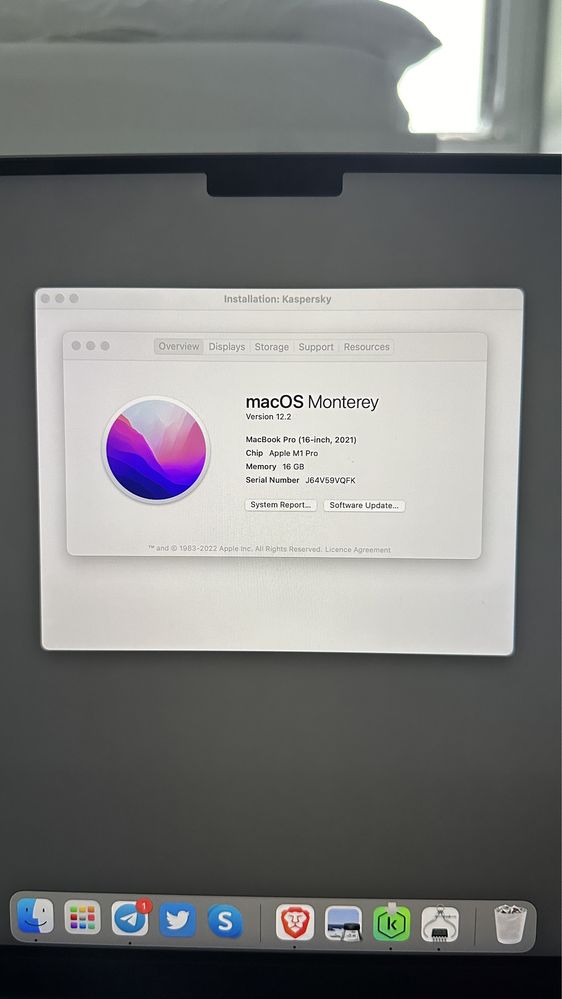 MacBook Pro (16-inch, 2021) - Apple M1 Pro, 16 GB RAM