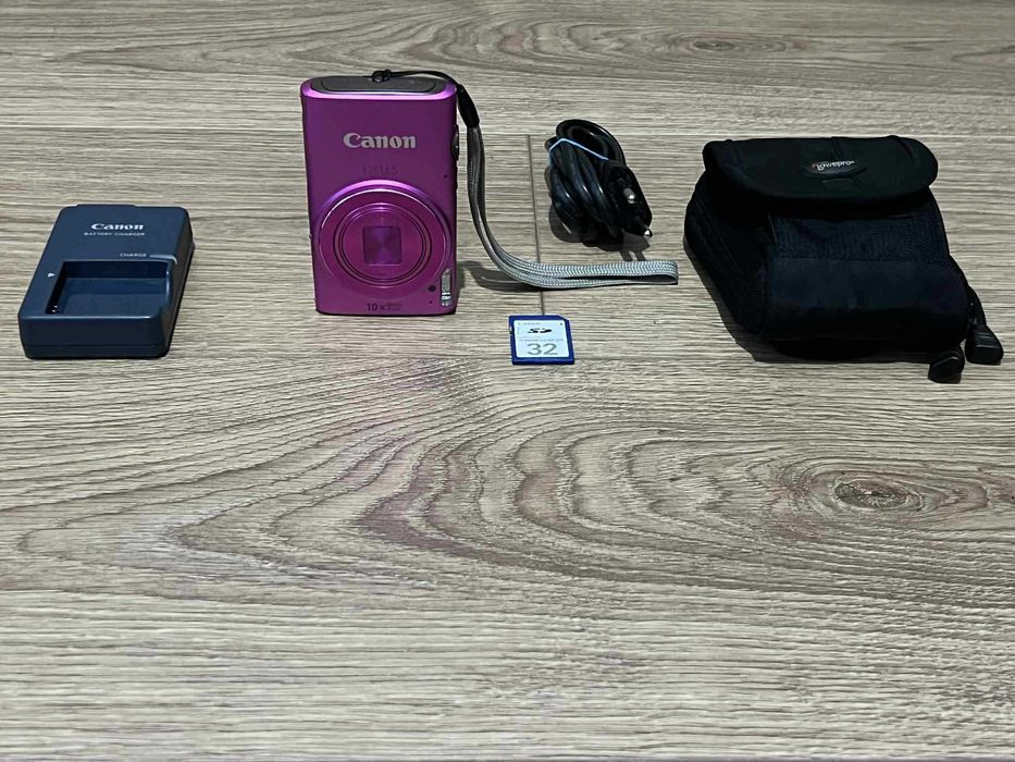 Aparat foto digital Canon IXUS 255 HD WI-FI FULL HD,card32gb+accesorii