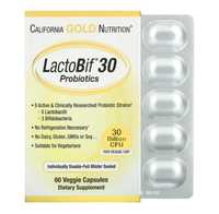Лактобиф Пробиотики LactoBif, 30 миллиардов КОЕ, 60 капсул Калифорния