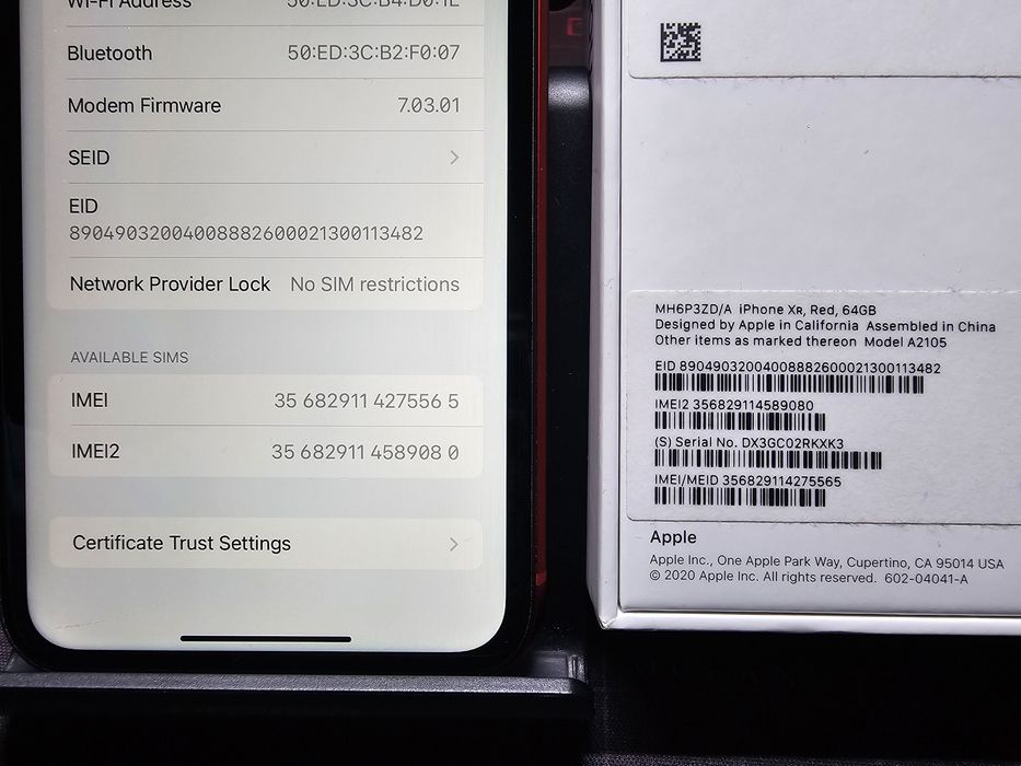 iPhone Xr Red | 64GB | 3GB | 87% Battery | Apple A12 Bionic A2105