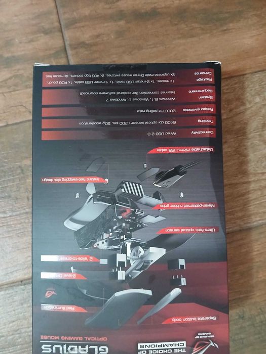 Mouse ASUS ROG Gladius Gaming, USB, Negru SIGILAT!