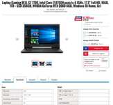 Laptop Dell gaming G7,  DDR4  16Gb, proc. i7 , ecran 17 , RTX2060 6GB
