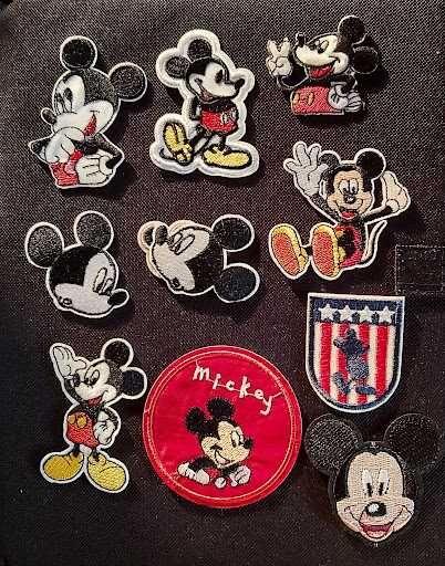 Broderie_aplicatie termoadeziva pt textile_Mickey_Minnie Mouse