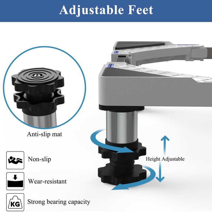 Bază pentru mașină de spălat DEWEL, max. 200 kg,