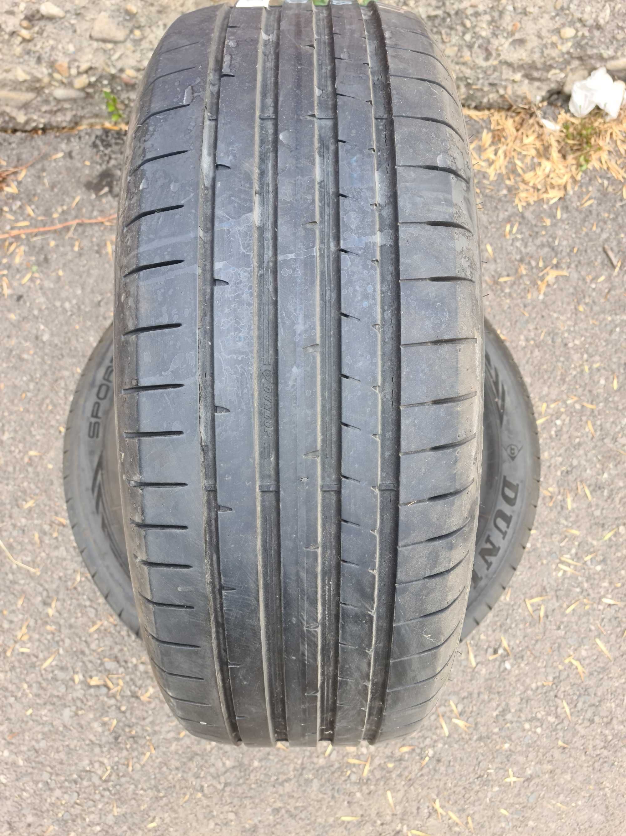 2 бр. 225/55/18 DUNLOP SUV 7mm. грайфер дот 21 г. +++
