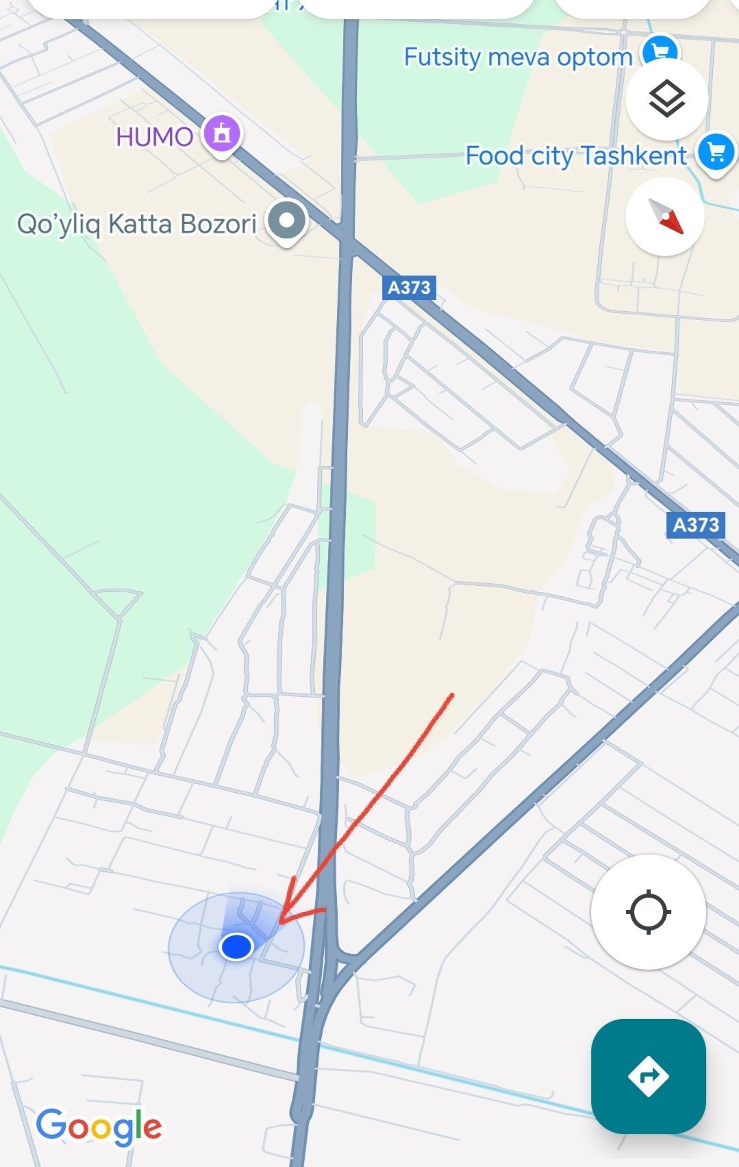 Фоод сити томонда участка 2.3 сотх 3 хона
