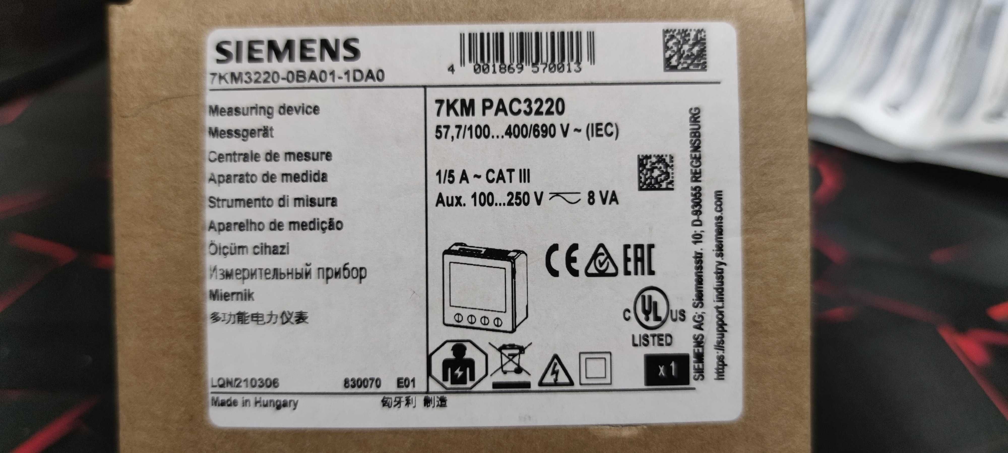 Siemens SENTRON PAC3220