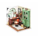 Puzzle 3D - Casuta DIY din Lemn - Biroul lui Jimmy cu 77 Piese