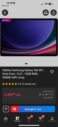 Vând Samsung Galaxy Tab S9+