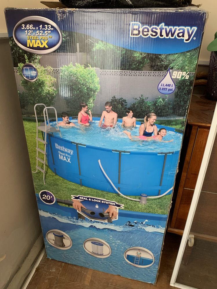 Большой глубокий бассейн Bestway Steel Pro Max 366x133