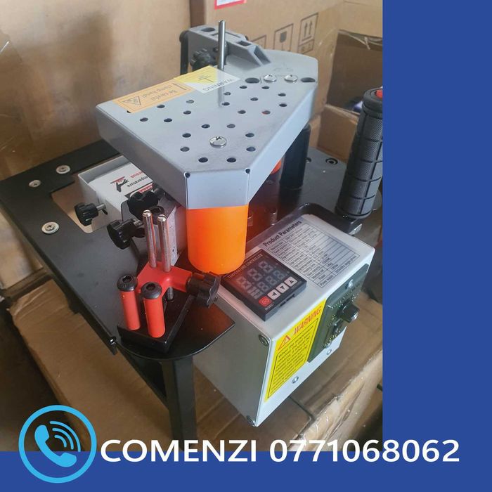 Aparat de aplicat cant ABS cu dubla adezivare portabil