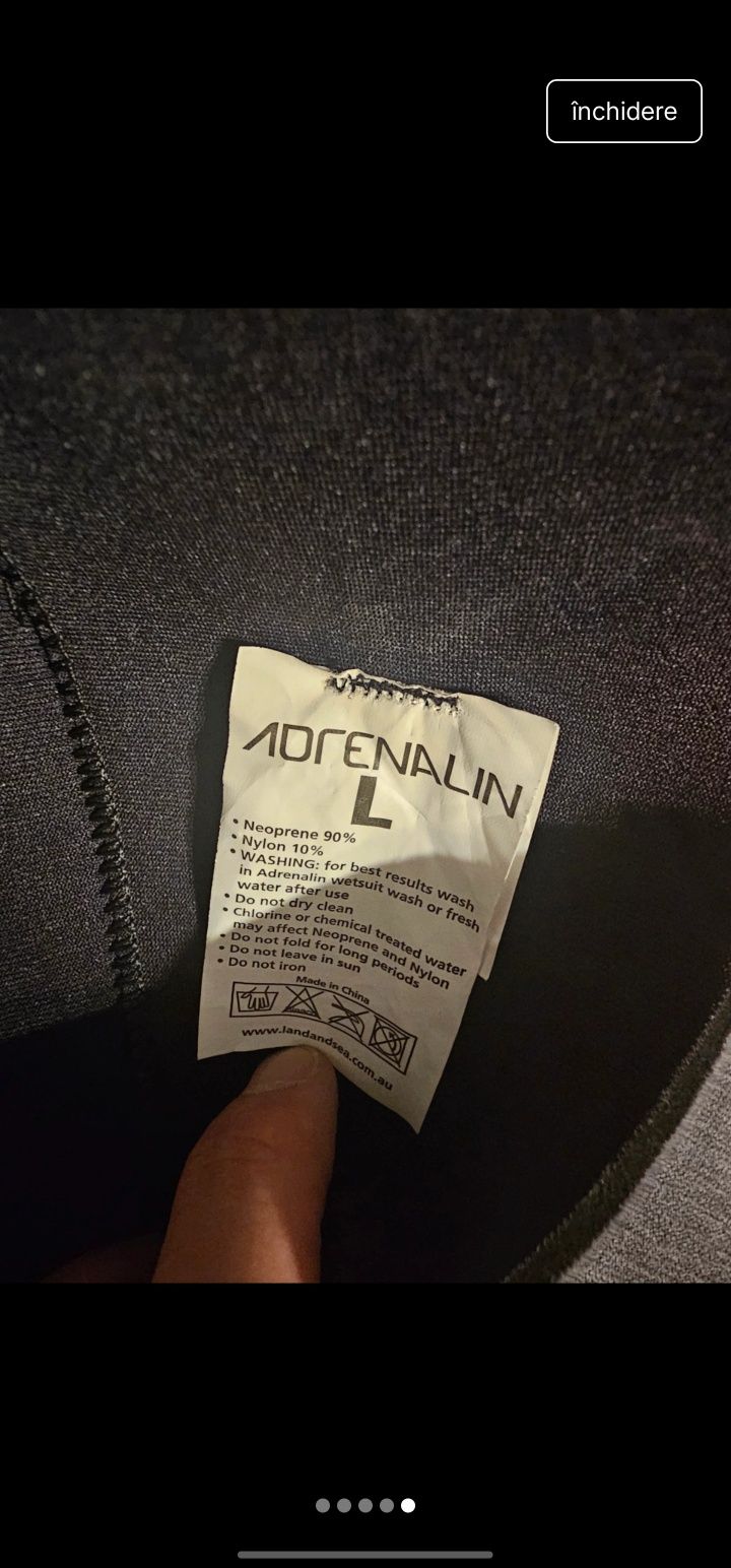Vând Adrenaline Ballistic costum din neopren