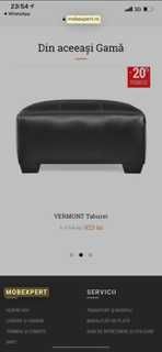 Canapea mare tip coltar MOBEXPERT+taburet set .