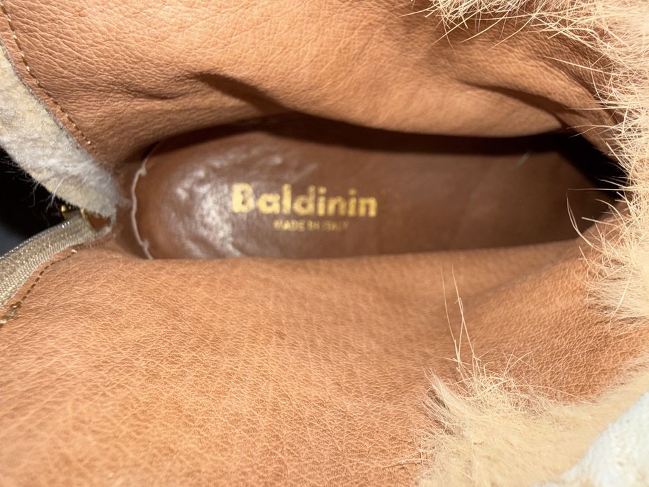 Боти с косъм Baldinini