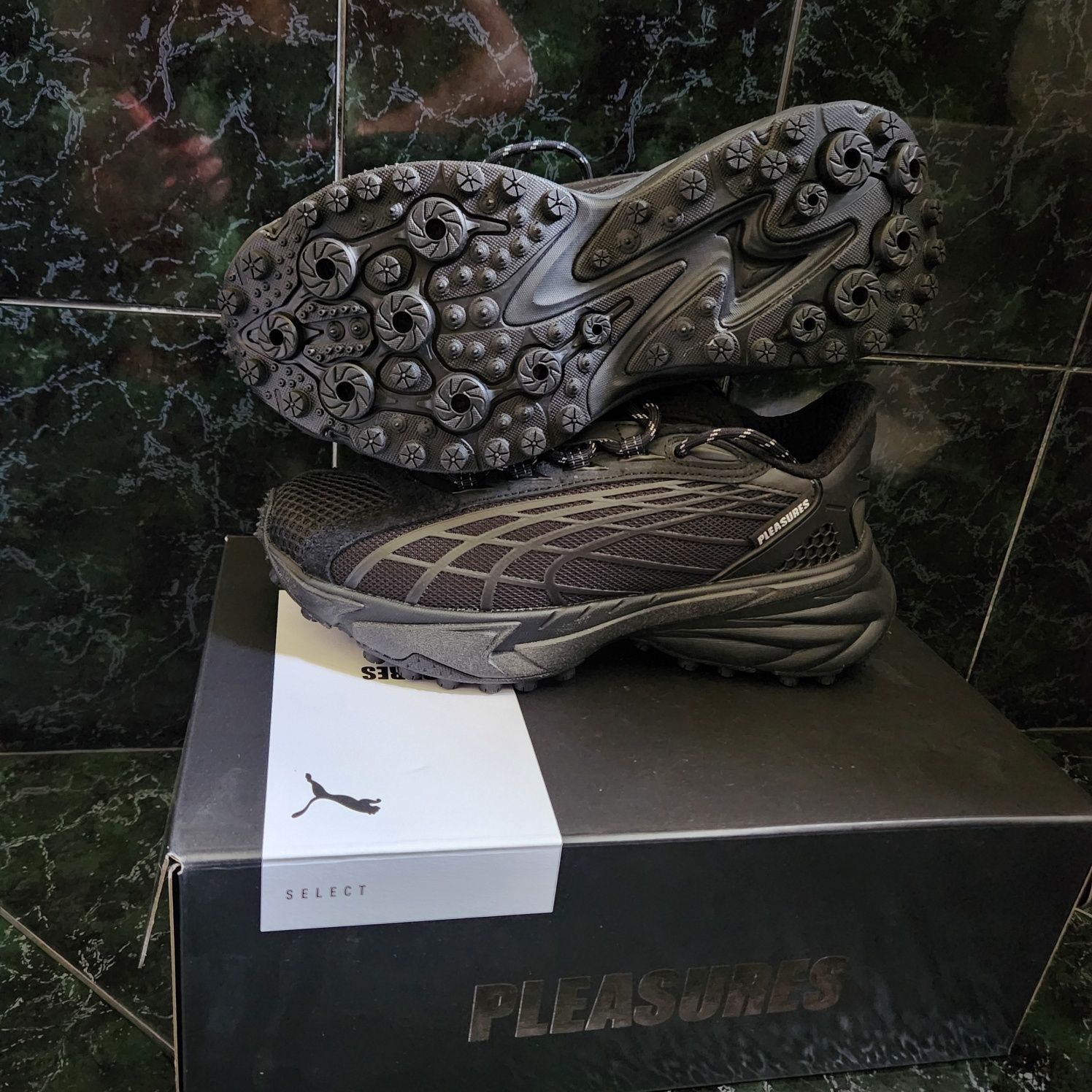 Puma Pleasures Spirex 38номер черни маратонки дебела подметка sneakers