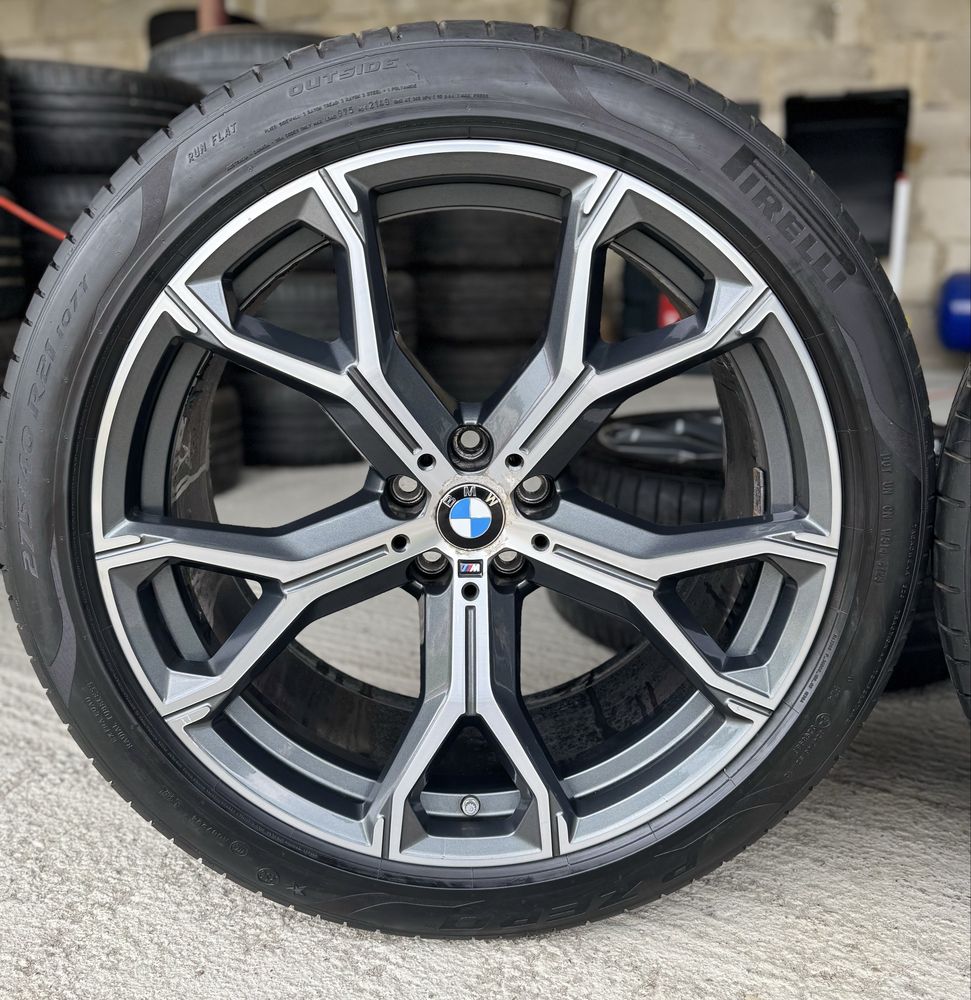 Jante Bmw X5 X6 R21 G05 G06 Originale 741M Pirelli de vara 95%