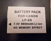 3 Батерии LP-E8 CANON и оригинално зарядно
