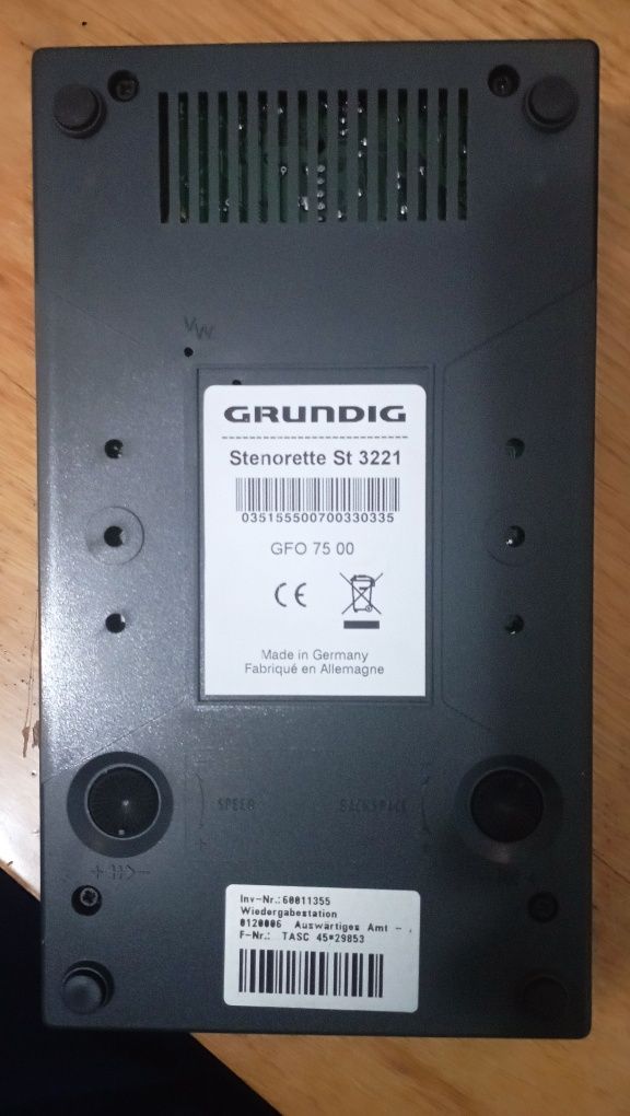 "Grundig Stenorette ST 3221" transkriptor