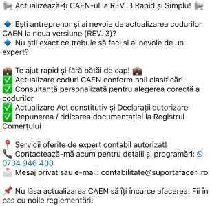 Actualizare CAEN rev 3