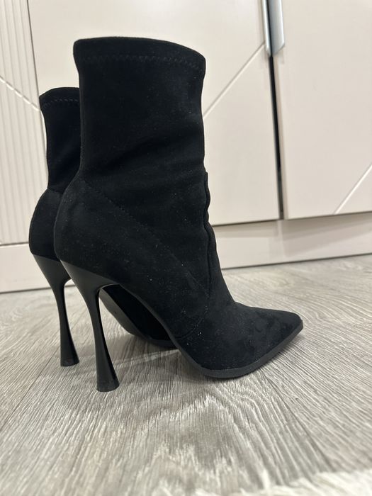 Туфли 11 см каблук  экозамша